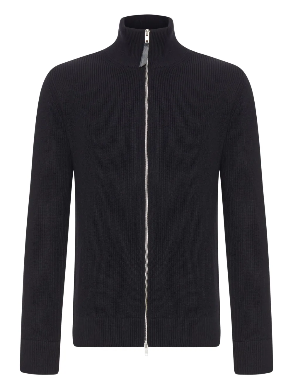 Maison Margiela ribbed zip-up sweater - ブラック Maison Margiela ribbed zip-up sweater - ブラック