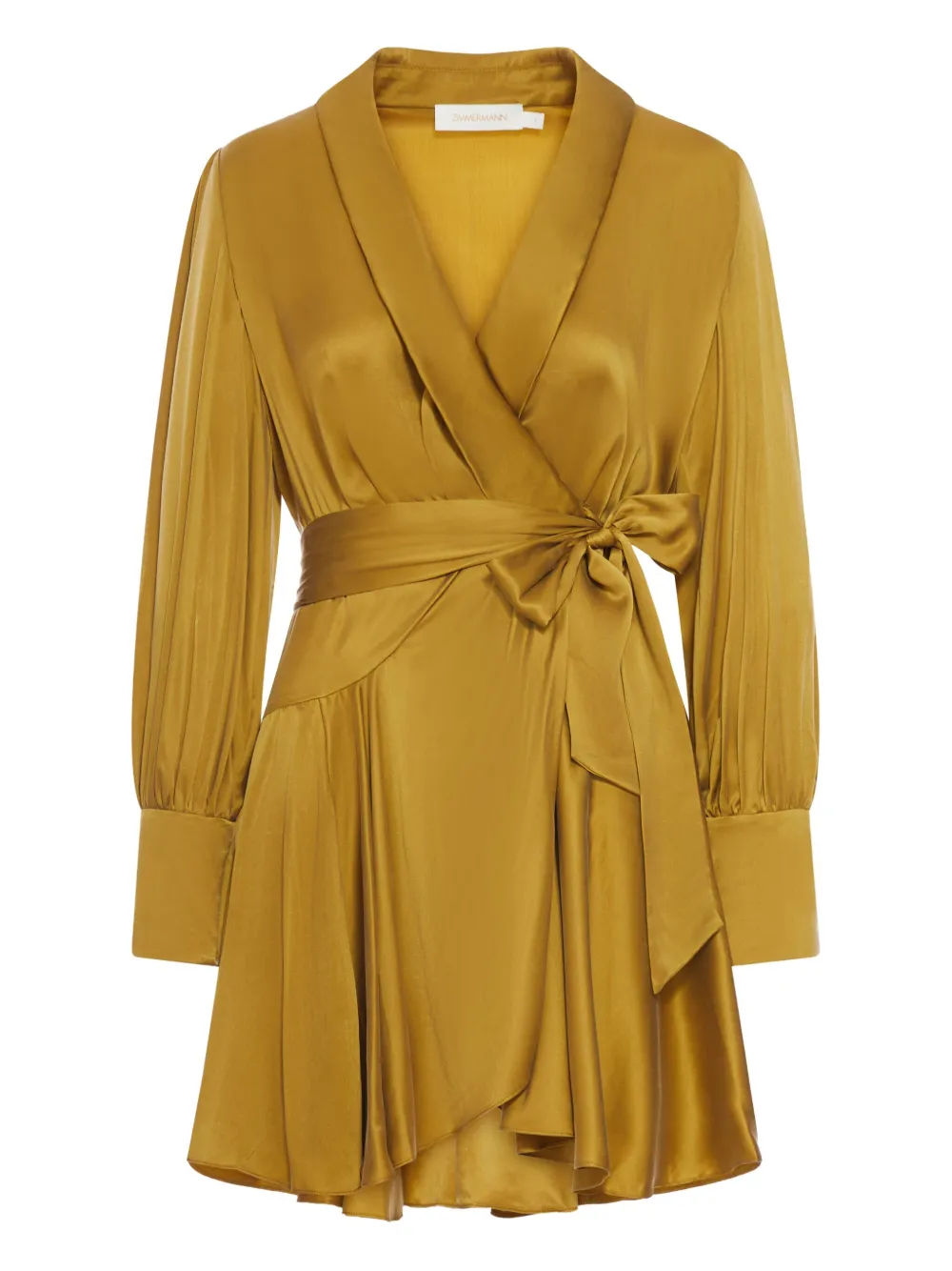 ZIMMERMANN wrap ruffled midi dress | Yellow | Image 1
