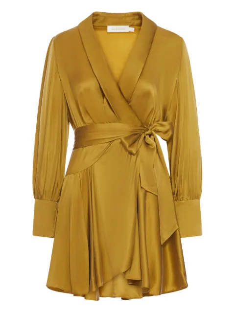 ZIMMERMANN wrap ruffled midi dress