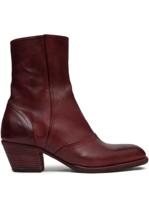 PAUL SILENCE zip-detail leather boots
