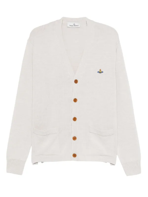 Vivienne Westwood Orb-embellishment Cardigan in Neutrals