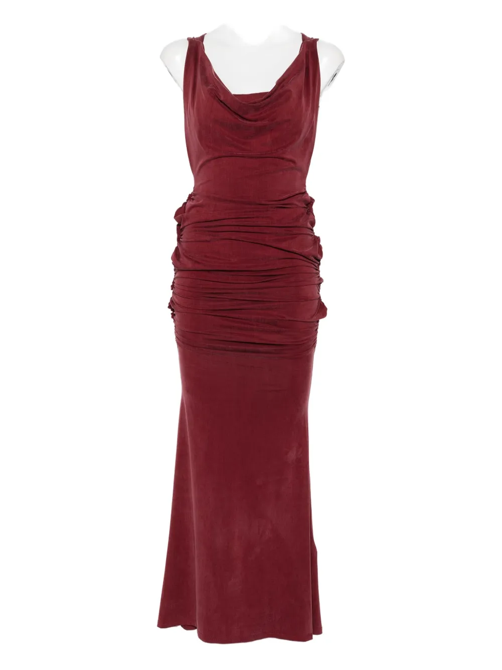 Vivienne Westwood cowl-neck maxi dress - Rosso