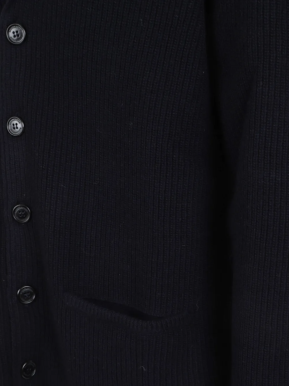 Ballantyne Buttoned Shawl-collar Cardigan In Blue