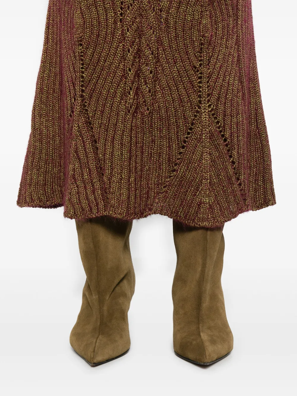 Vivienne Westwood Ribgebreide rok Goud