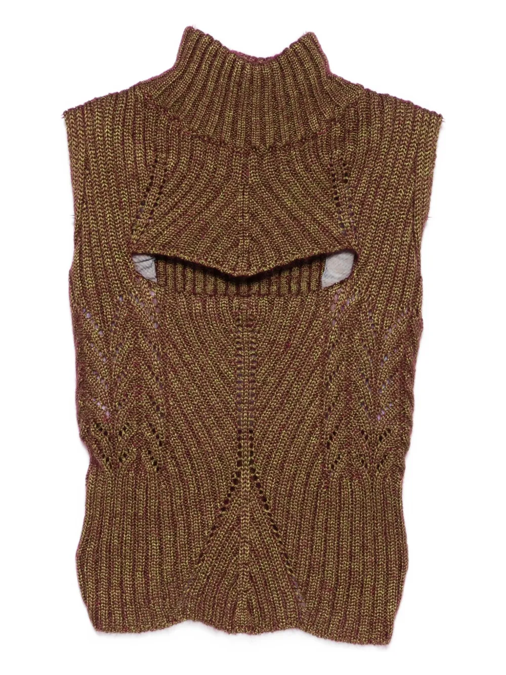 Vivienne Westwood Mary Corset high-neck cut-out top - Oro