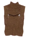 Vivienne Westwood Mary Corset high-neck cut-out top - Gold