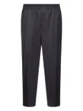 Giorgio Armani pleated-front elasticated-waist trousers - Grey