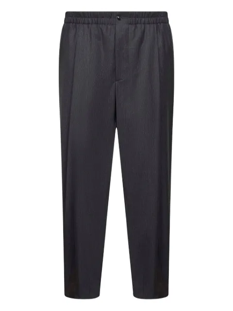 Giorgio Armani pleated-front elasticated-waist trousers