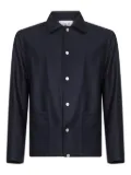 D4.0 snap-button wool jacket - Blue