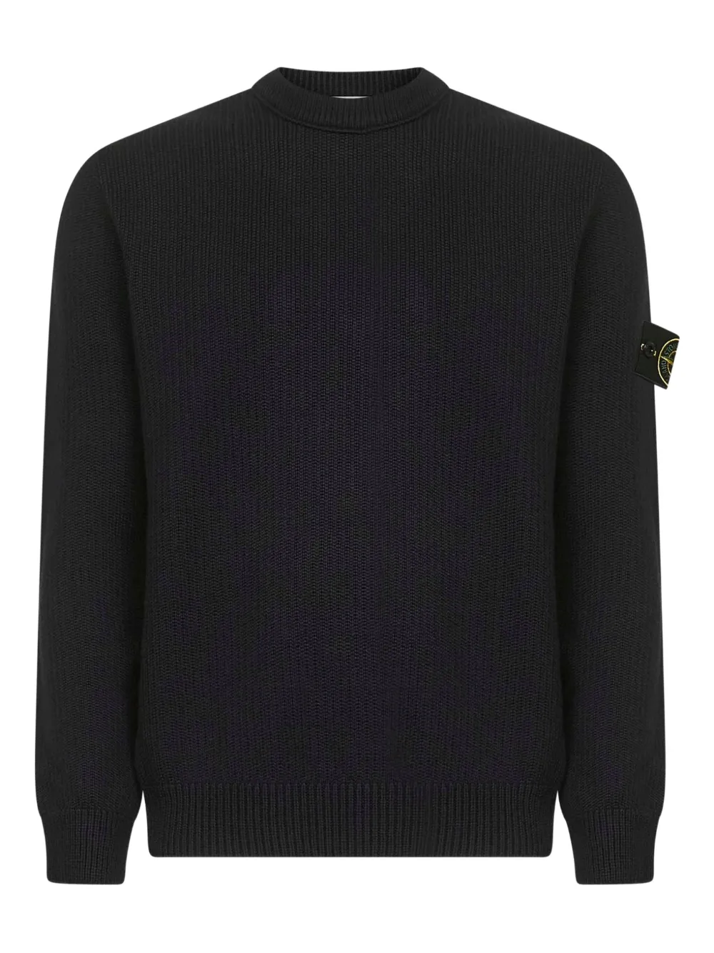 Stone Island ribbed crewneck sweater - ブラック Stone Island ribbed crewneck sweater - ブラック
