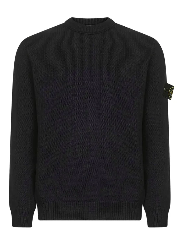Stone Island クルーネック セーター | ブラック | FARFETCH JP