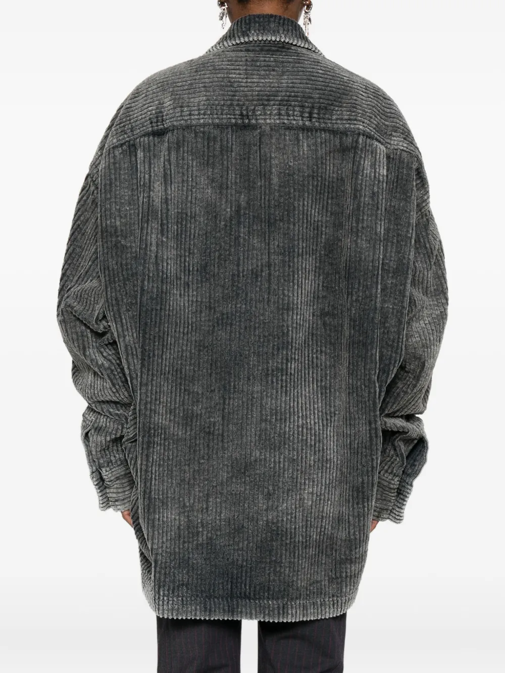 Miharayasuhiro Corduroy Button Shirt In Black