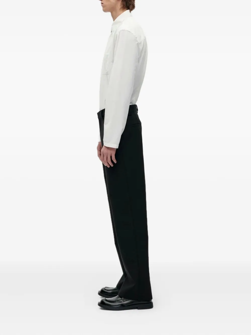 Berner Kühl straight-leg wool trousers - Zwart