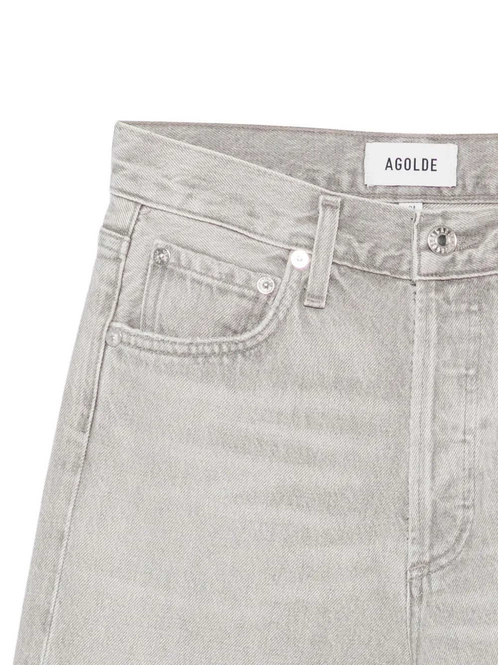 AGOLDE Straight jeans met vijf zakken Grijs