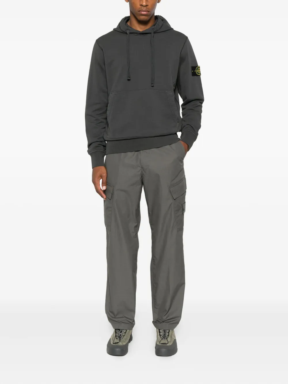 Stone Island logo-patch hoodie | Hoodies | Image 2