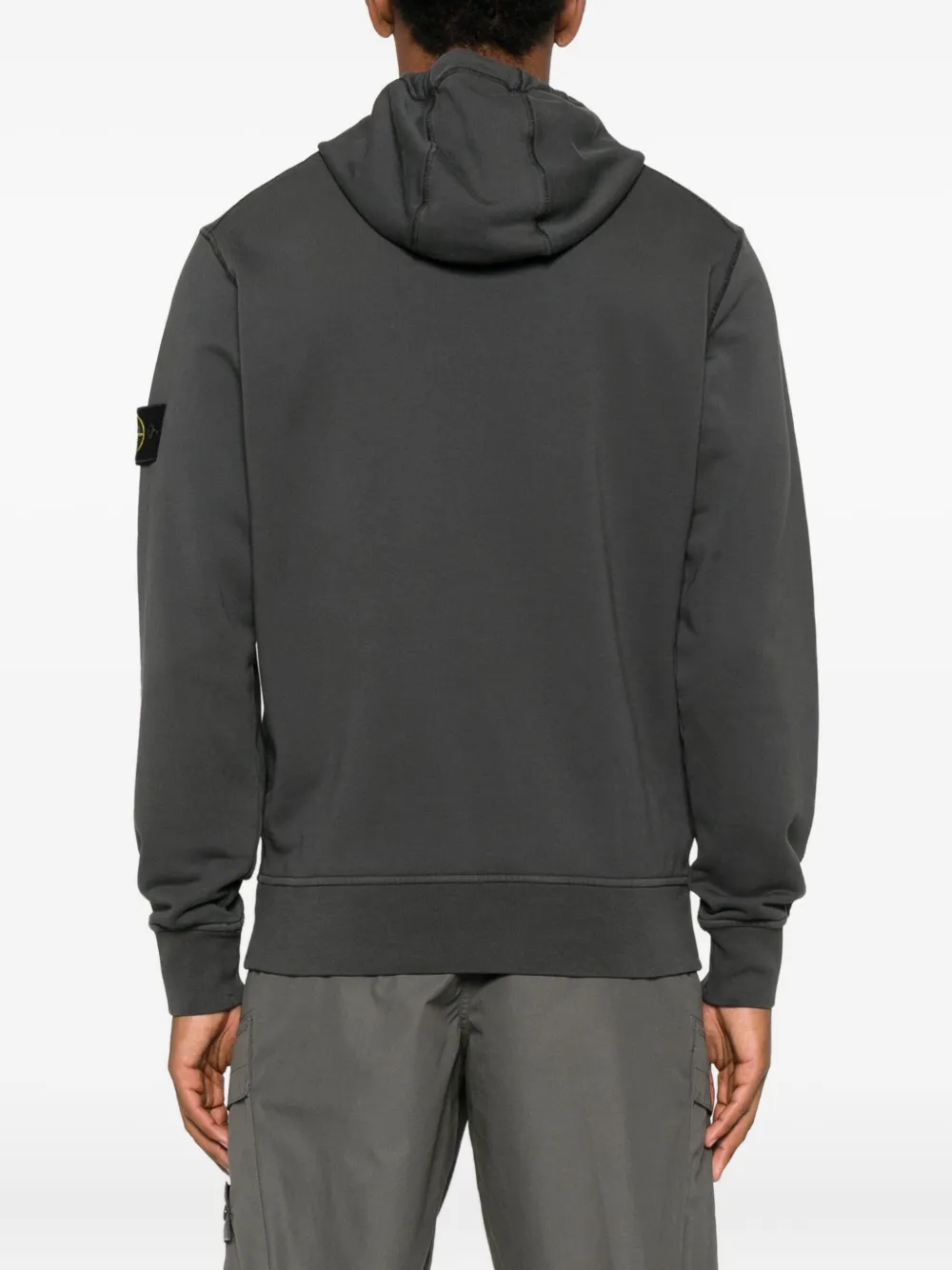 Stone Island Hoodie met logopatch Grijs