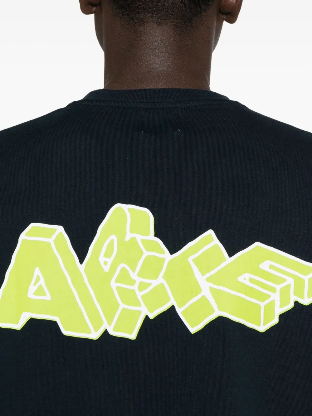 Arte Antwerp Graphic-print Crew-neck T-shirt In Blue