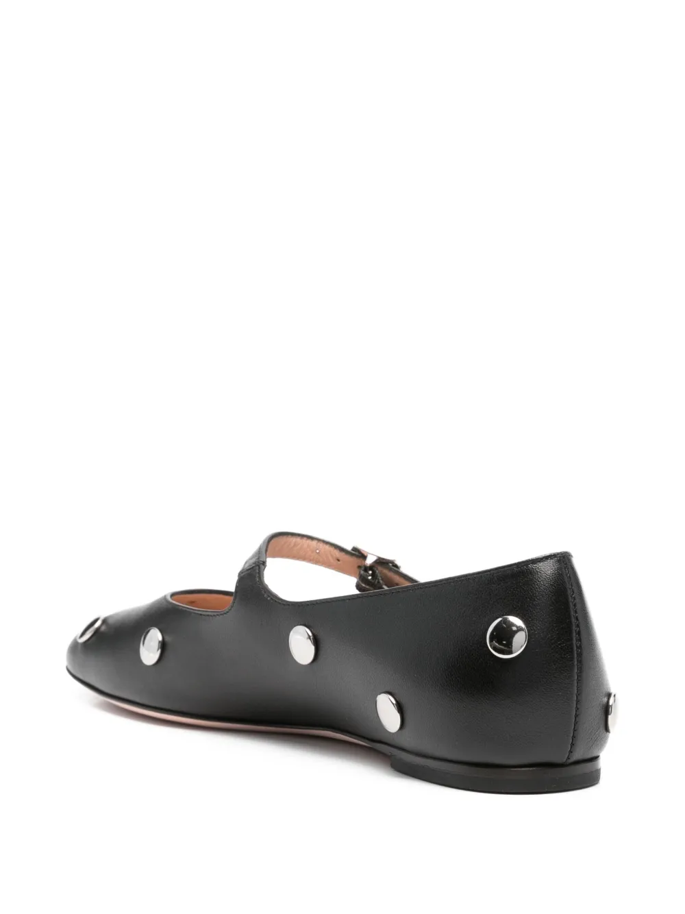 Bally studded ballet flats Black
