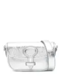 Bally metallic-leather flap shoulder bag - Silver