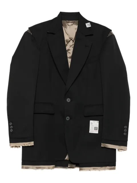 Maison MIHARA YASUHIRO frayed-detail jacket