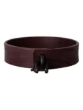 Parts of Four leather clasp choker - Red