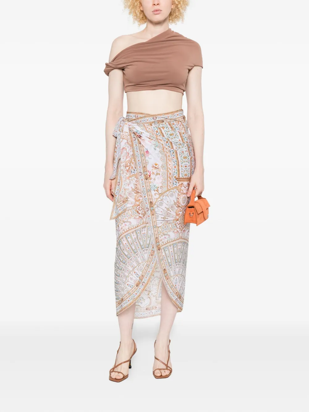 Camilla Floral-print Wrap Beach Cover-up In Multi