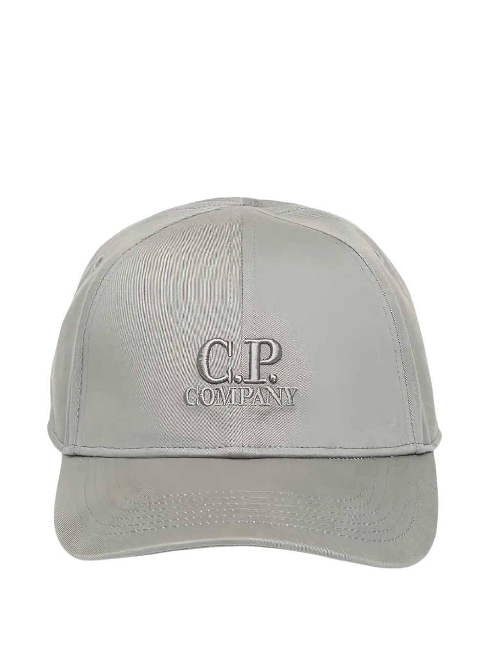 C.p. Company Logo Baseball Cap In Gray