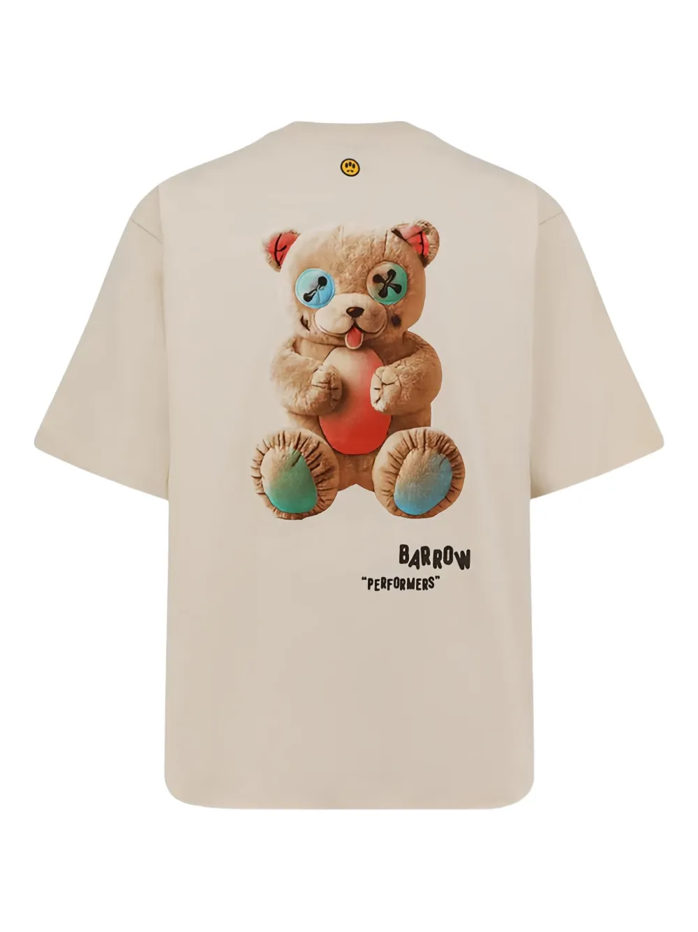 BARROW teddy-print T-shirt - Beige