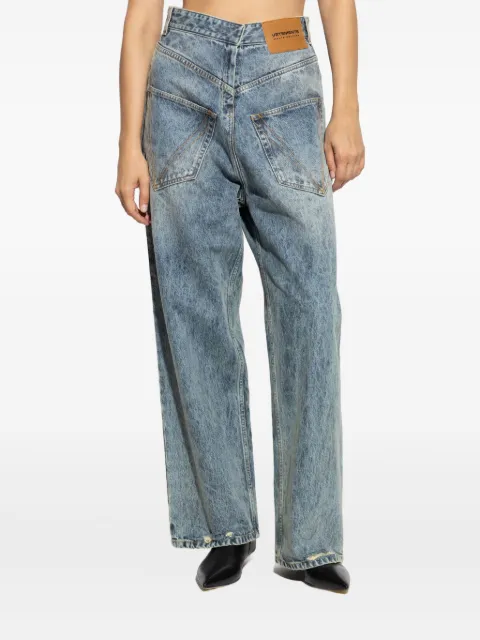 VETEMENTS distressed V-yoke jeans