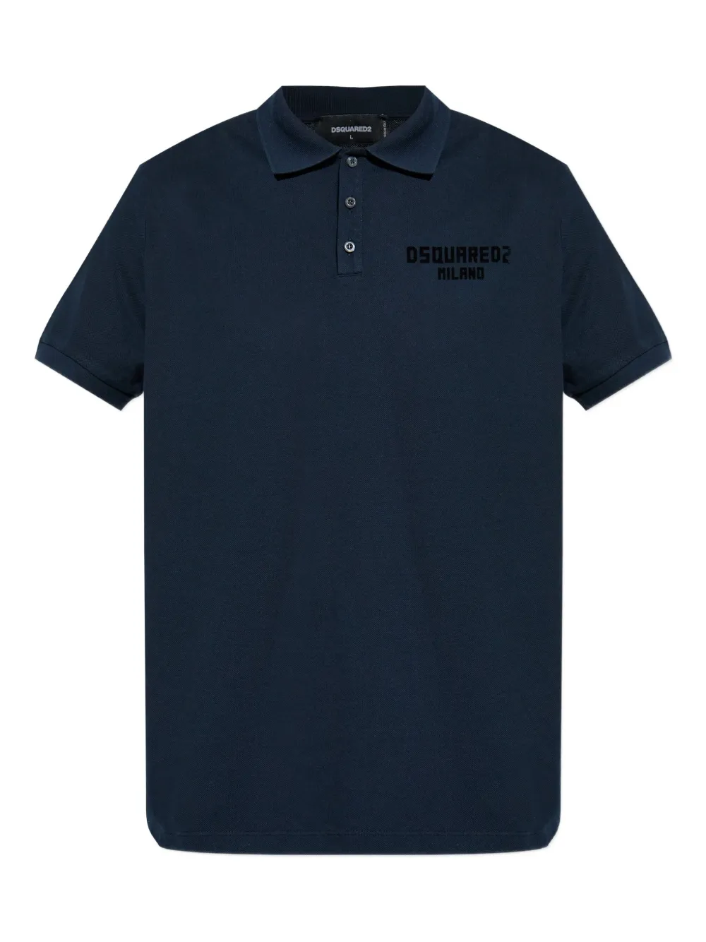 DSQUARED2 logo-print polo shirt | Blue | Image 1