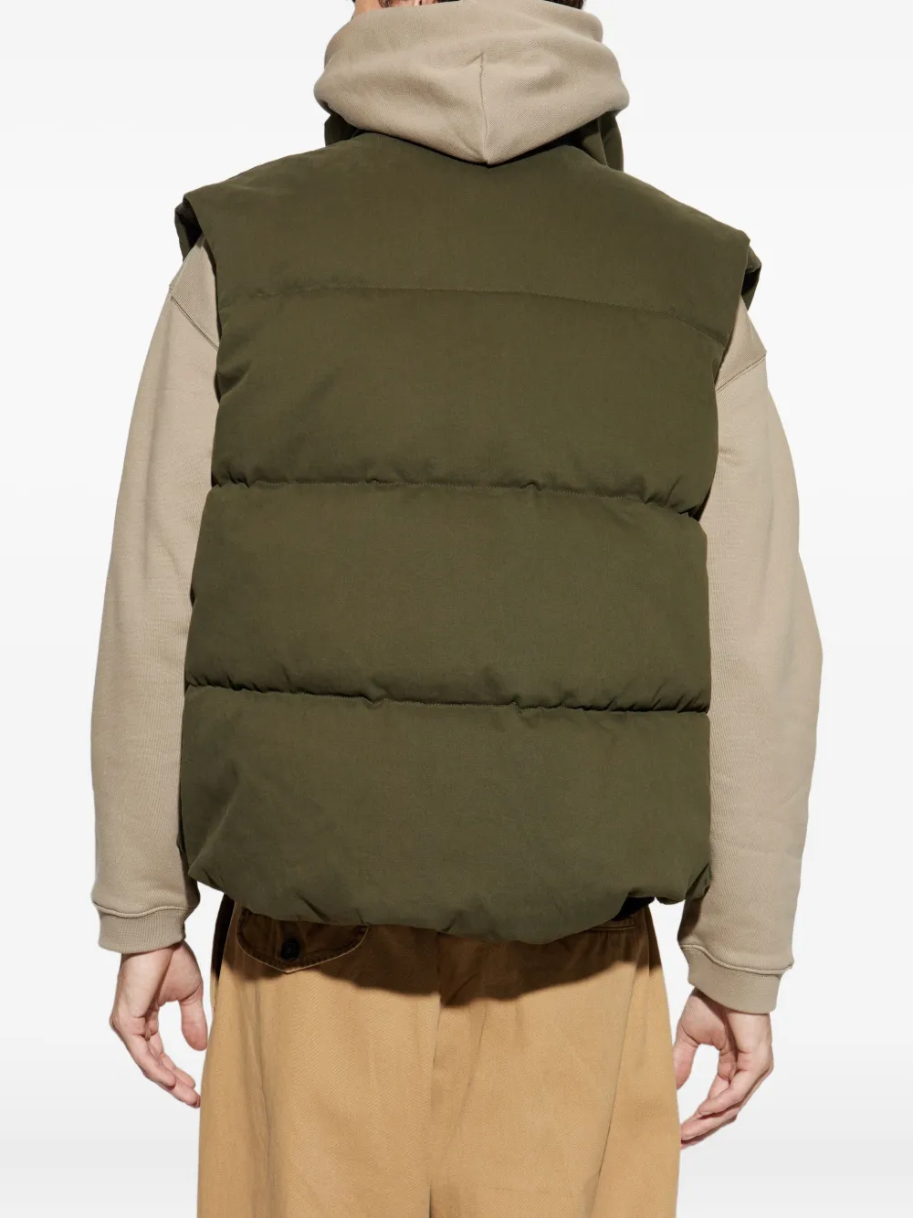 Dsquared2 Sleeveless Down Jacket In Green