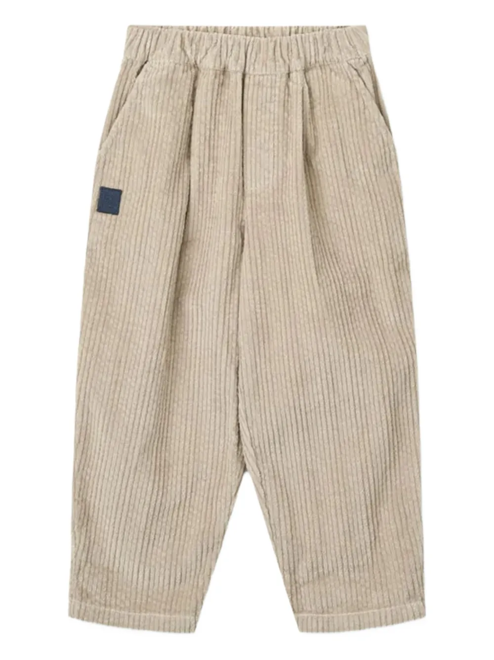 Liewood Kids' Borris Pleated Corduroy Trousers In Neutral