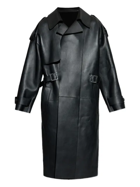 DSQUARED2 belted trench leather coat
