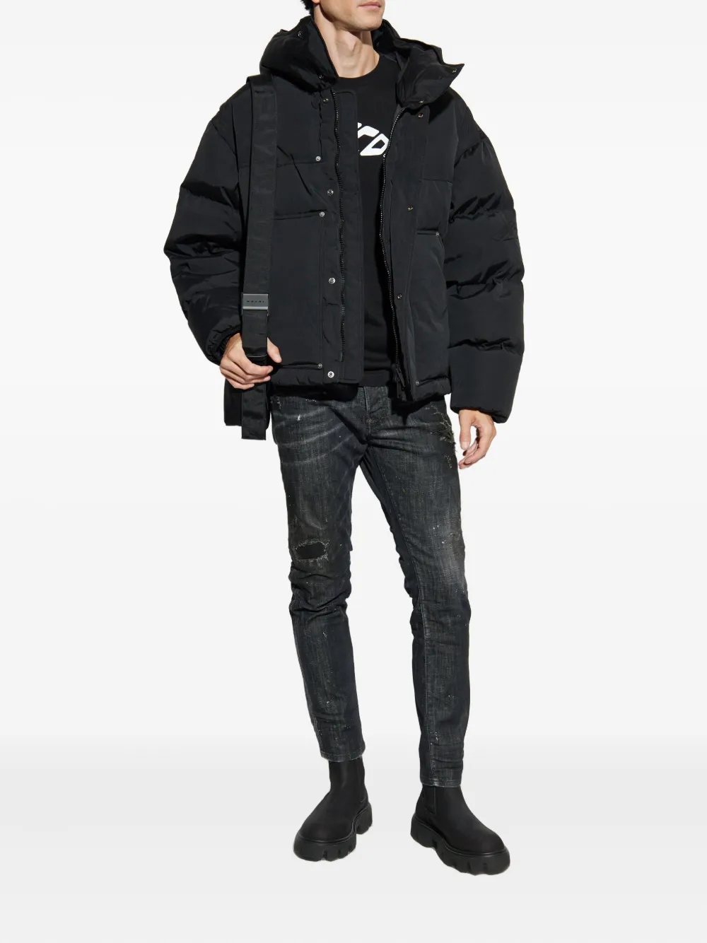 DSQUARED2 hooded puffer jacket | Down Jackets | Image 2