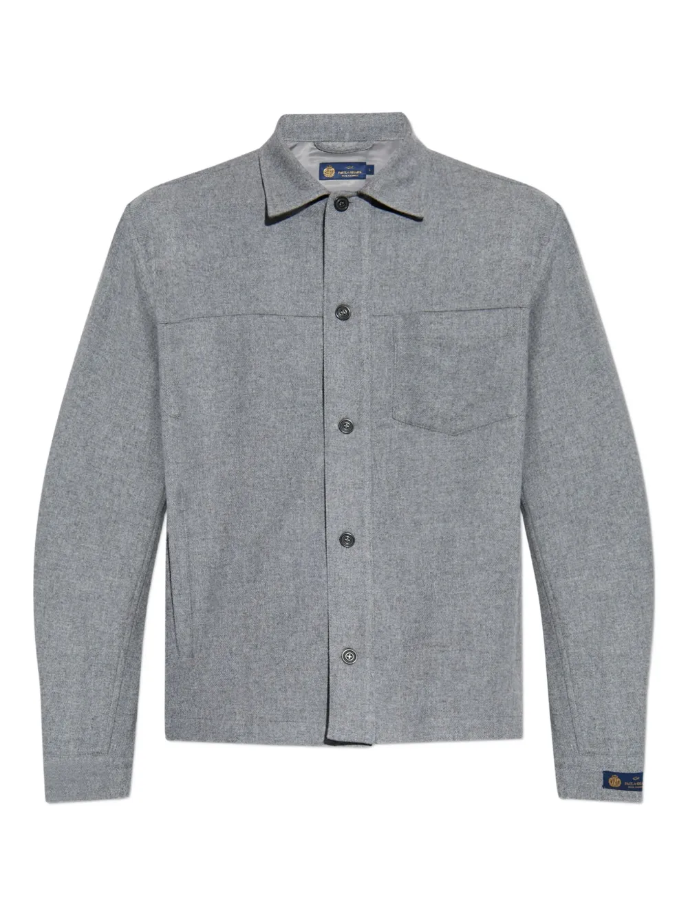 Paul & Shark ボタン パッチポケット シャツ - グレー Paul & Shark ボタン パッチポケット シャツ - グレー