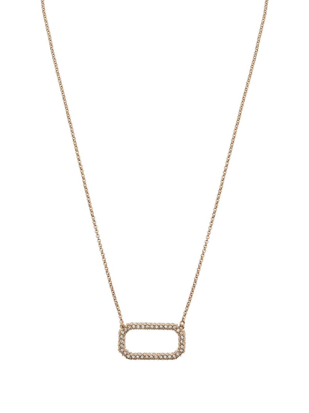  Allsaints Collar Con Montura Rectangular De Cristal - Dorado 
