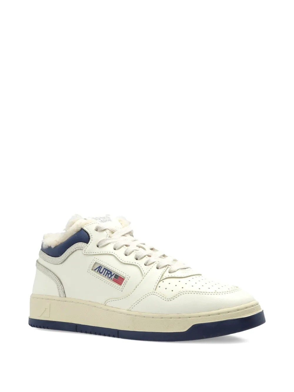 Autry Round-toe Low-top Casual Shoes In White