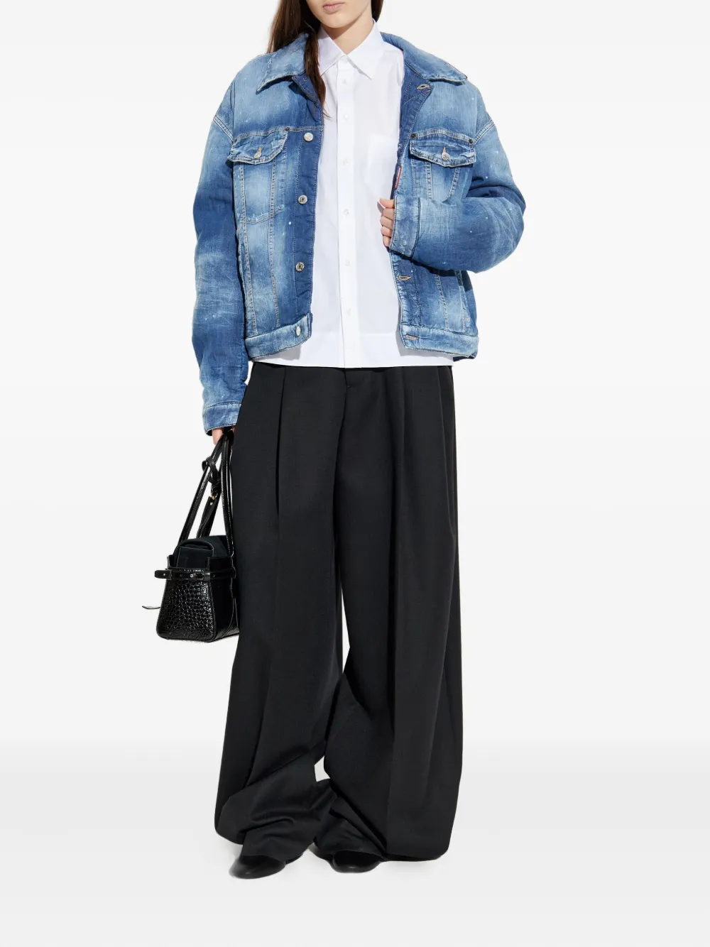 DSQUARED2 patch-pocket shirt - Wit