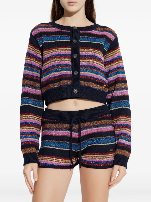 DSQUARED2 ストライプ カーディガン | ブラック | FARFETCH JP