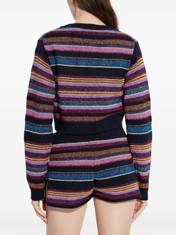 DSQUARED2 ストライプ カーディガン | ブラック | FARFETCH JP