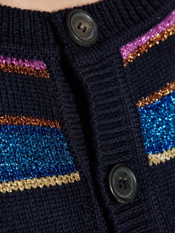 DSQUARED2 ストライプ カーディガン | ブラック | FARFETCH JP
