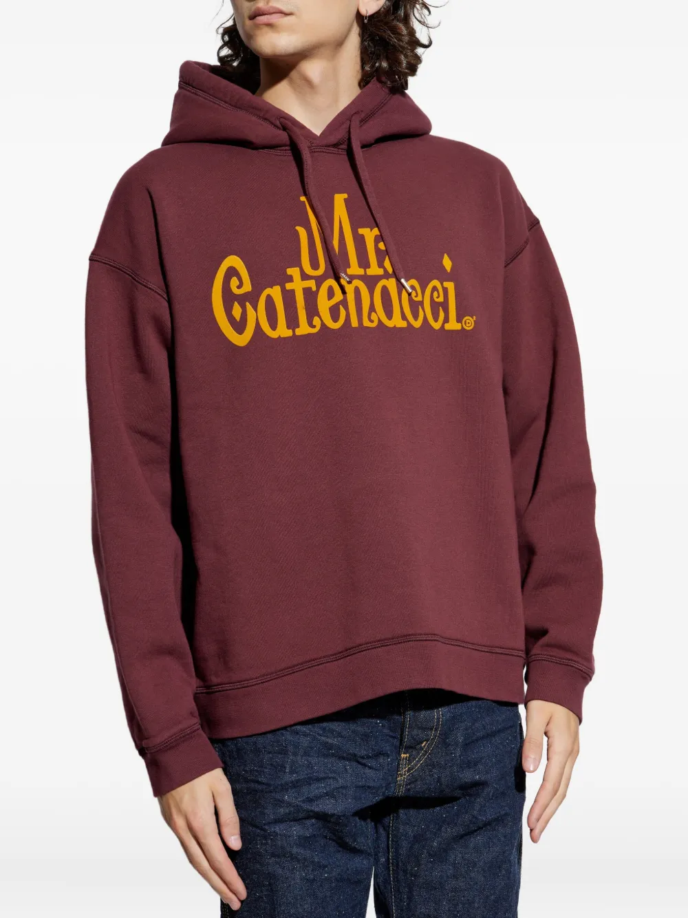 DSQUARED2 Hoodie met letterprint Rood