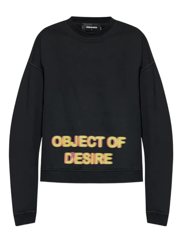 DSQUARED2 クルーネック スウェットシャツ | ブラック | FARFETCH JP