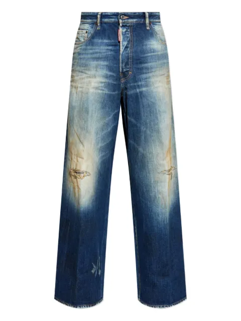 DSQUARED2 distressed embroidered jeans