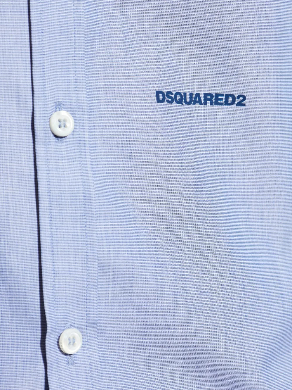 DSQUARED2 Overhemd met geborduurd logo Blauw