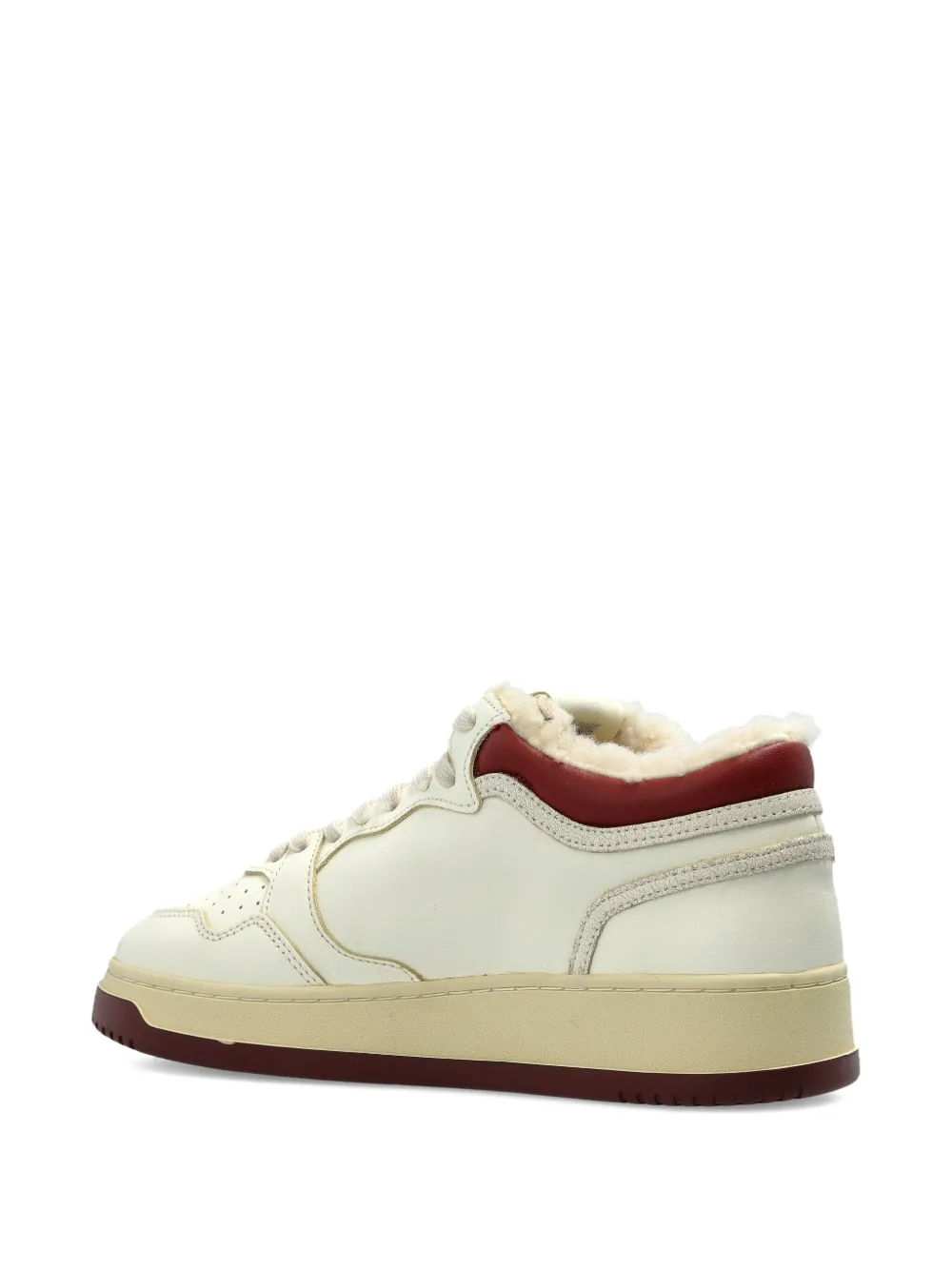 Autry Med-way Leather Sneakers In White