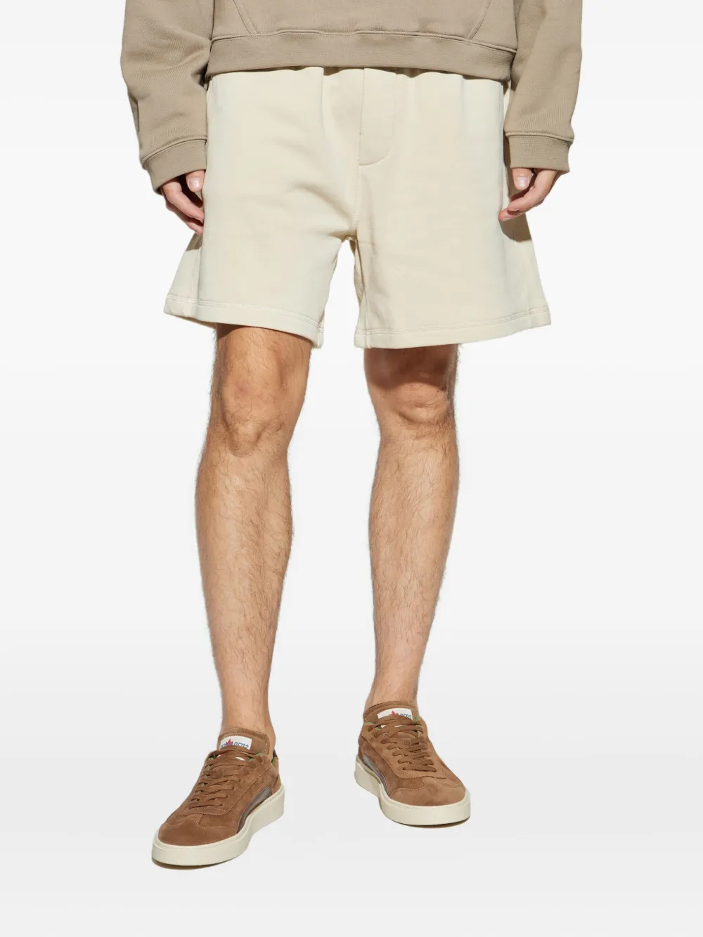 DSQUARED2 logo-embroidered track shorts | Neutrals | Image 1
