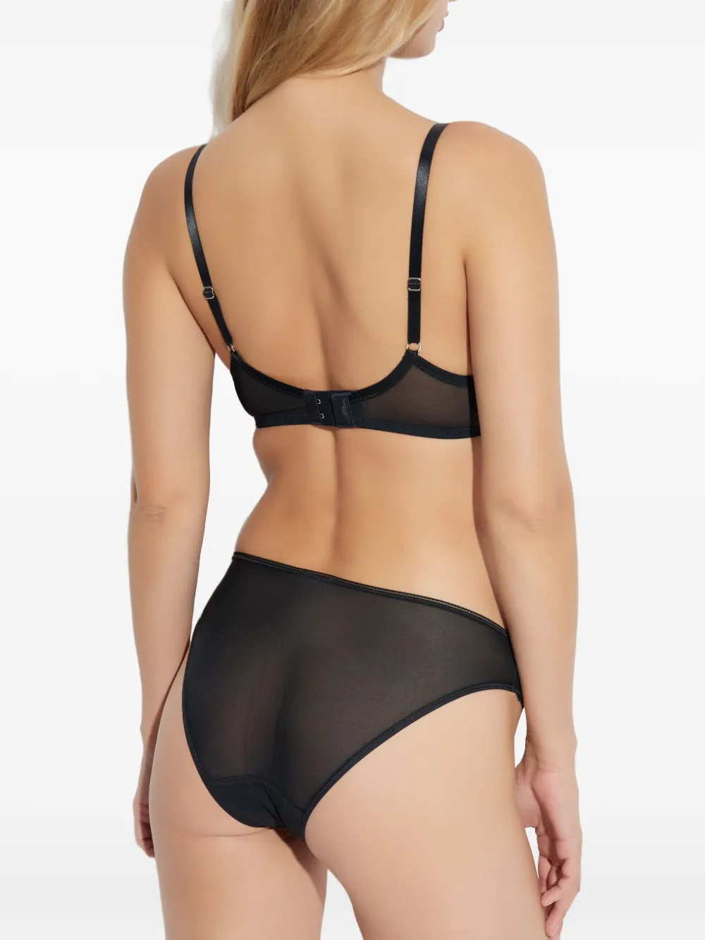 Hanro Bh met mesh vlakken Zwart