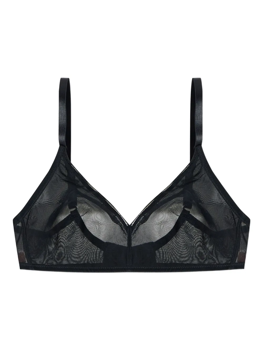 Hanro mesh panelled bra | Black | Image 1