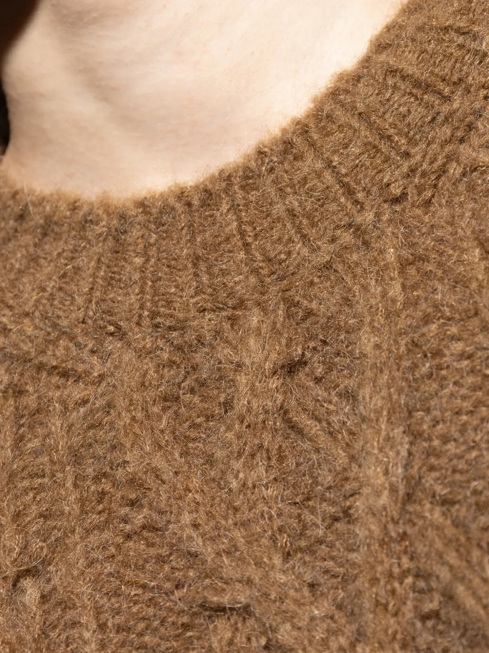 Isabel Marant Étoile Cable-knit Sweater In Brown